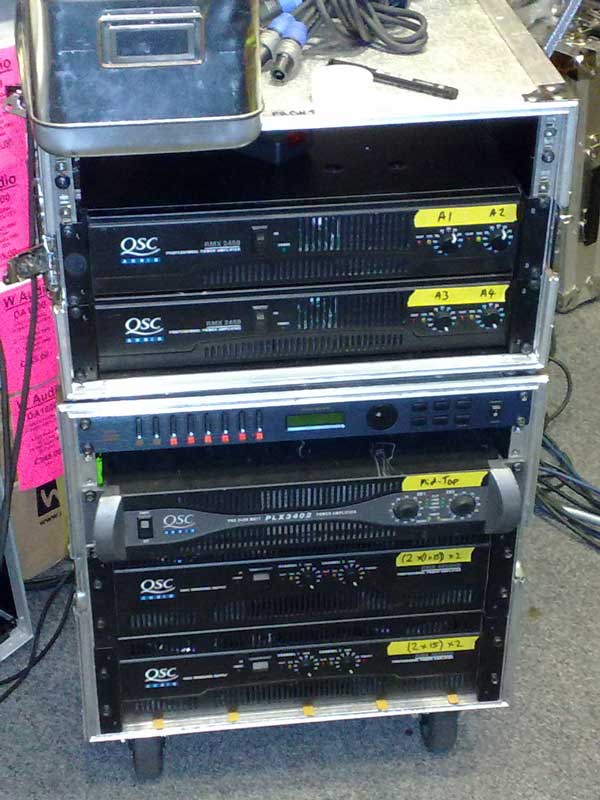 using a dbx driverack 260 with qsc plx 3402 amps
